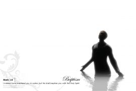 Mark 1:8 christian wallpaper, christian background