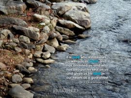 2 Corithians 1:22 christian wallpaper, christian background
