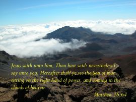 Matthew 26:64 christian wallpaper, christian background