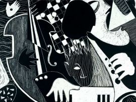Art in black and white christian wallpaper, christian background