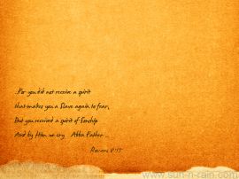 Romans 8:15 christian wallpaper, christian background