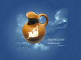 2 Corinthians 4:7 christian wallpaper, christian background