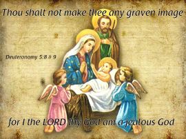 Deuteronomy 5:8-9 christian wallpaper, christian background