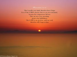 Lamentation 3:21-24 christian wallpaper, christian background