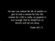 Details for the 'Psalm 49: 7-9' free image, background, wallpaper