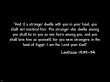 Details for the 'Leviticus 19: 33-34' free image, background, wallpaper