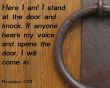 Details for the 'Revelation 3:20' free image, background, wallpaper