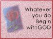 Details for the 'Begin with God' free image, background, wallpaper
