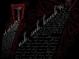 Ask, seek knock christian wallpaper, christian background