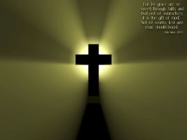 Cross yellow christian wallpaper, christian background