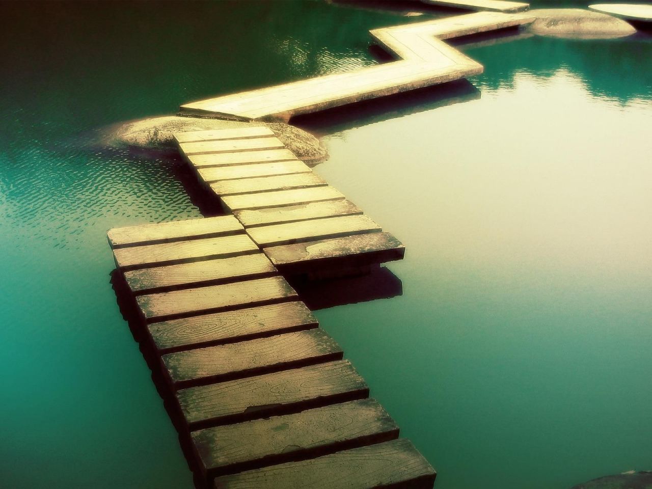 Christian wallpaper Water green