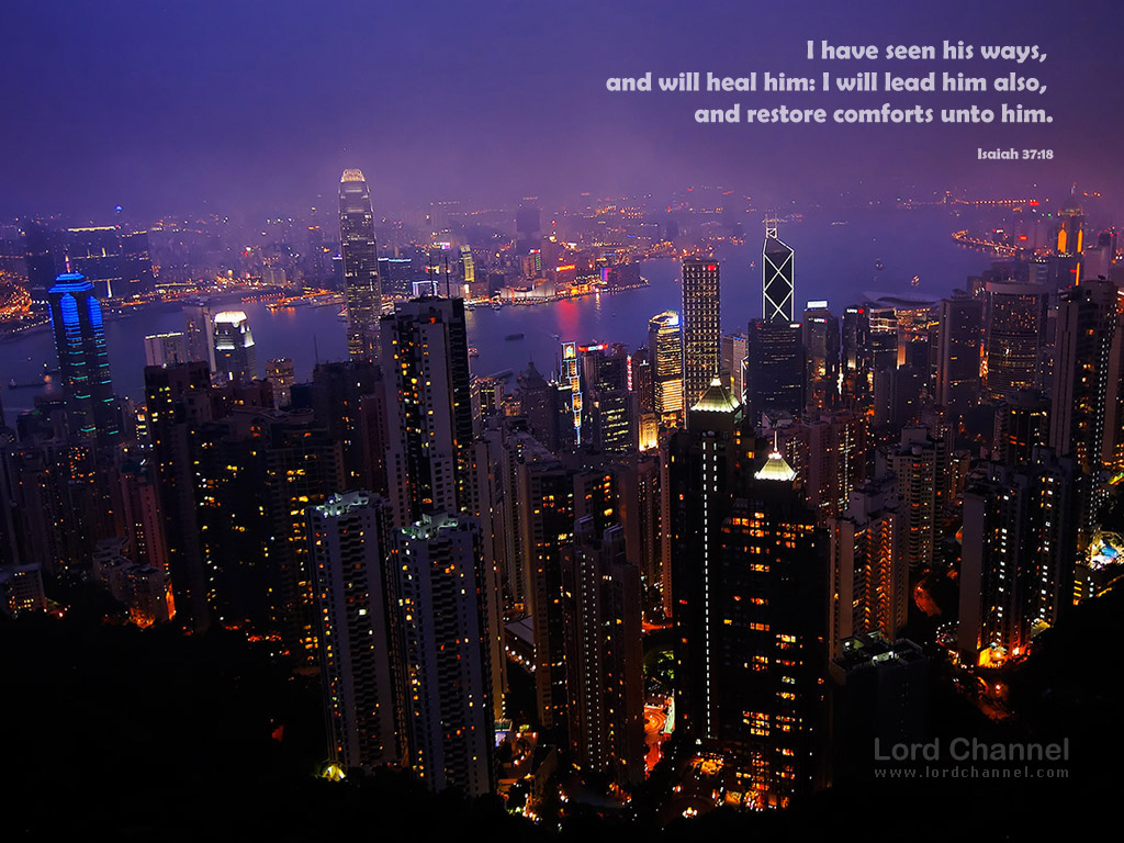 Isaiah 57:18 – He Will Lead Us christian wallpaper free download. Use on PC, Mac, Android, iPhone or any device you like.