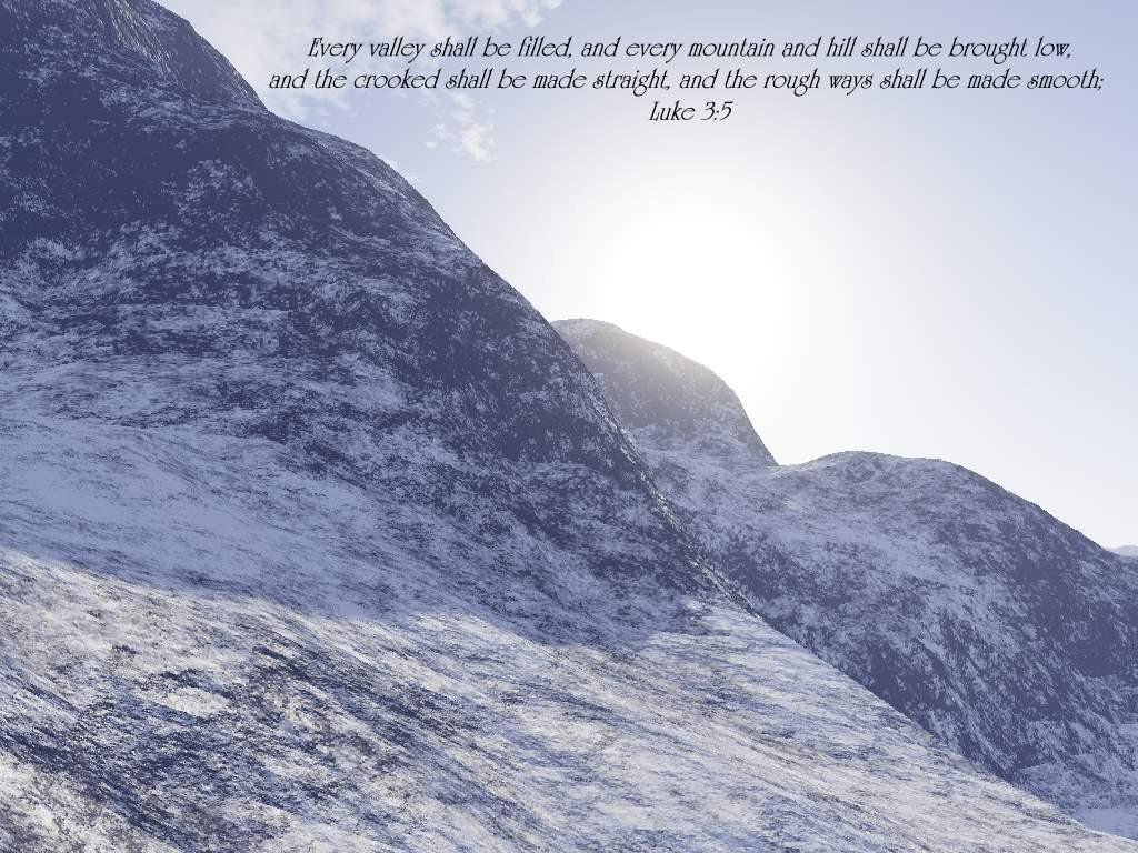 Luke 3:5 – All Things Are Possible christian wallpaper free download. Use on PC, Mac, Android, iPhone or any device you like.