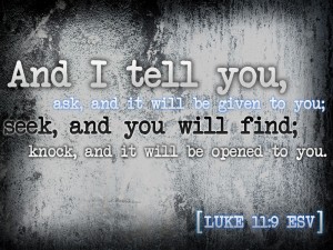 Luke 11:9 – Ask, Seek, Knock Wallpaper