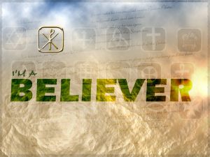 Christian Graphic: Believer Wallpaper