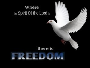 Christian Quote: Freedom Wallpaper