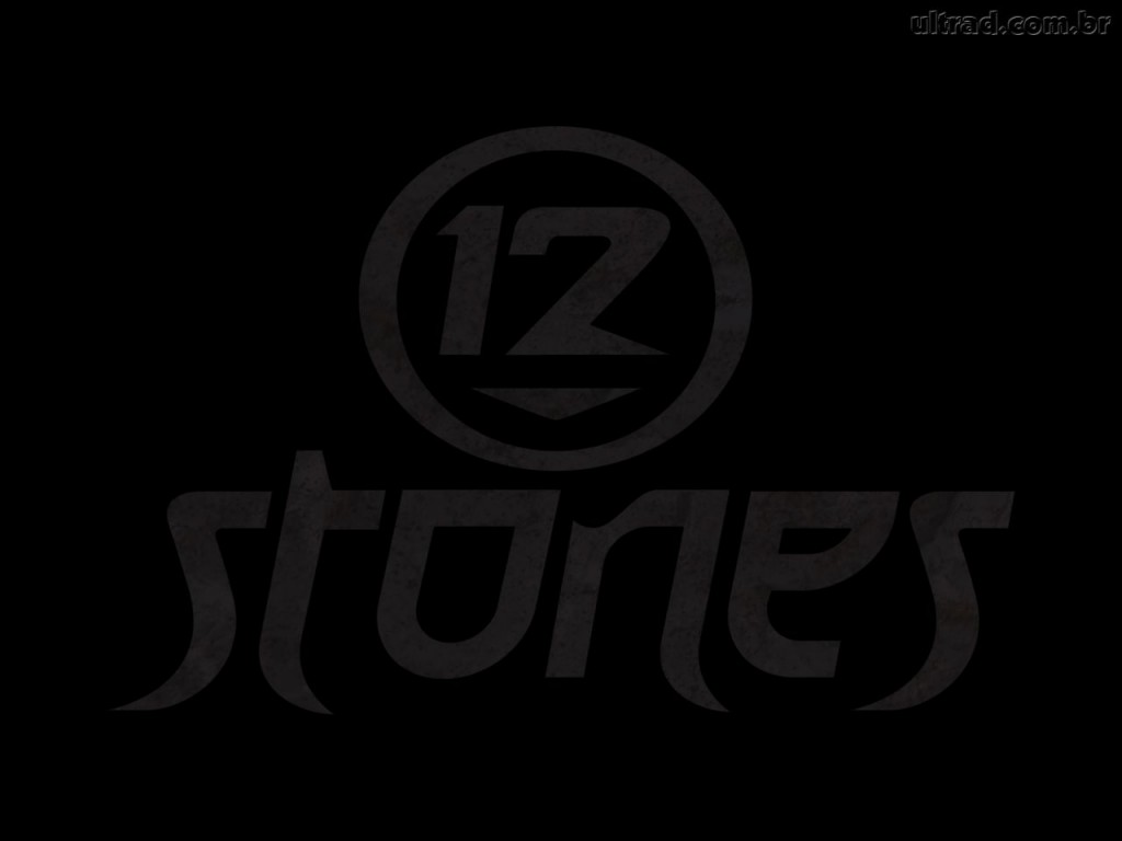 Christian Band: 12 Stones Black Logo christian wallpaper free download. Use on PC, Mac, Android, iPhone or any device you like.