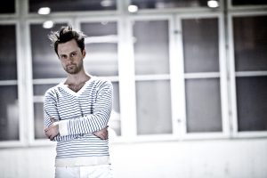Christian Singer: Andreas Sandlund In Stripes Wallpaper