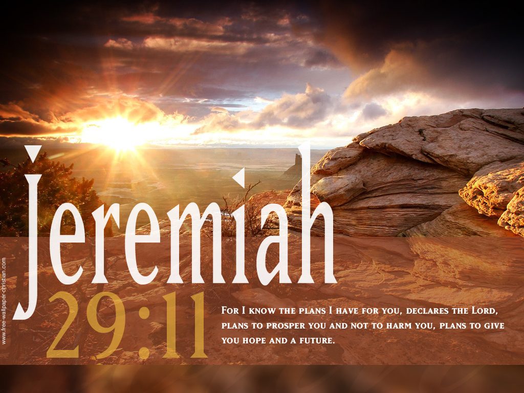 Jeremiah 29:11 – God’s Plans christian wallpaper free download. Use on PC, Mac, Android, iPhone or any device you like.