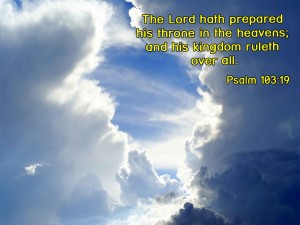 Psalm 103:19 – Throne in Heaven Wallpaper