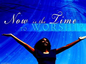 Christian Graphic: Time to Worship Wallpaper