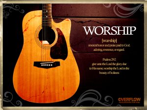 Christian Graphic: Worship Wallpaper