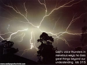 Job 37:5 – God’s Voice Wallpaper