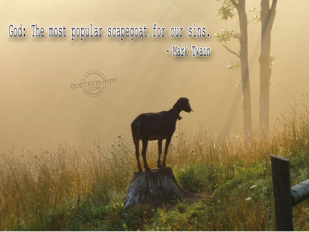 Mark Twain – Scapegoat christian wallpaper free download. Use on PC, Mac, Android, iPhone or any device you like.