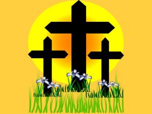 Christian Graphic: 3 Crosses Wallpaper