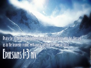 Ephesians 1:3 – Spiritual Blessings Wallpaper