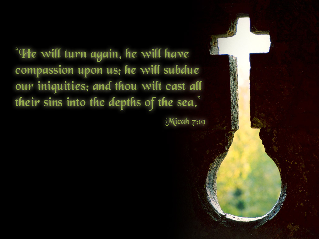 Micah 7:19 – Compassion christian wallpaper free download. Use on PC, Mac, Android, iPhone or any device you like.