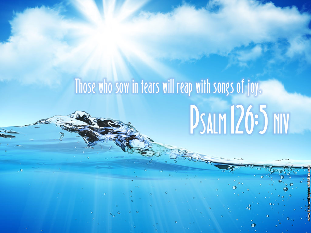 Psalm 126:5 – Tears To Joy christian wallpaper free download. Use on PC, Mac, Android, iPhone or any device you like.