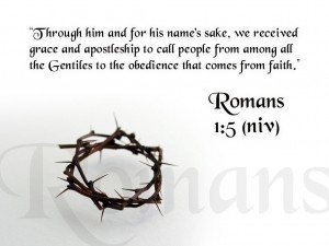 Romans 1:5 – Obedience Wallpaper