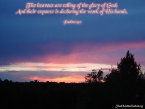 Psalm 19:1 – Glory of God Wallpaper