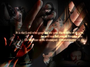 Deuteronomy 31:8 – God Is With Us Wallpaper