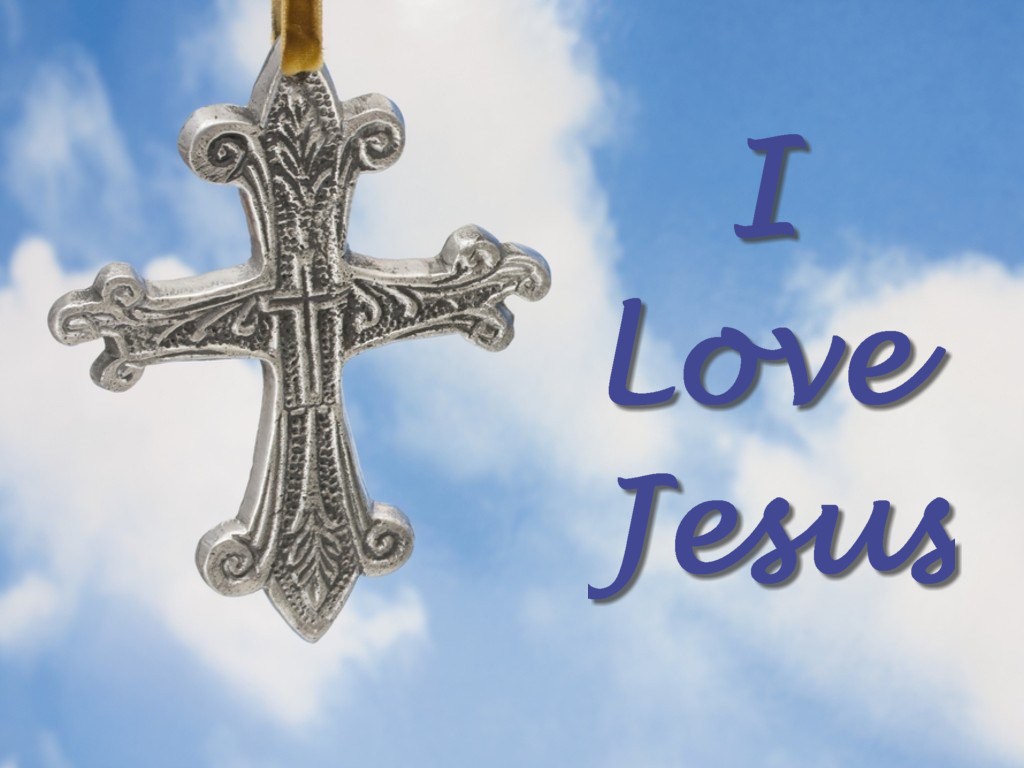 I Love Jesus christian wallpaper free download. Use on PC, Mac, Android, iPhone or any device you like.
