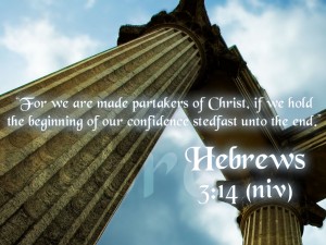 Hebrews 3:14 – Share in Christ Wallpaper