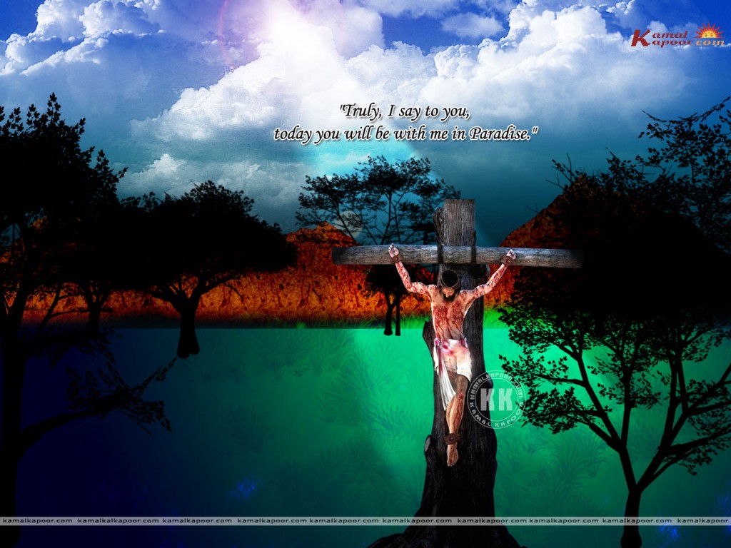 Jesus Paradise christian wallpaper free download. Use on PC, Mac, Android, iPhone or any device you like.