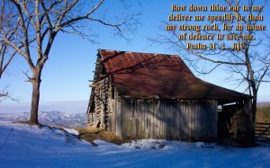 Psalm 31:2 – Strong Rock Wallpaper