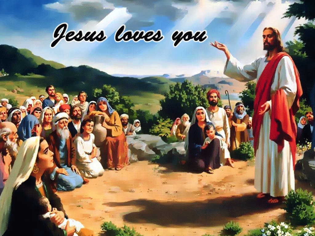 Jesus Loves You christian wallpaper free download. Use on PC, Mac, Android, iPhone or any device you like.