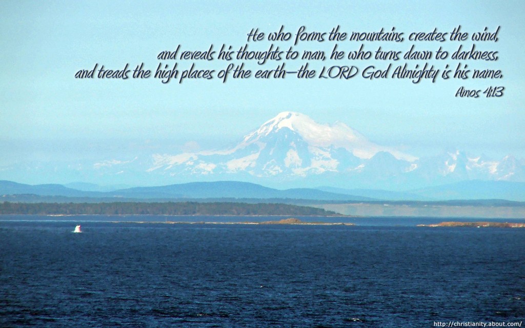 Amos 4:13 – God Almighty christian wallpaper free download. Use on PC, Mac, Android, iPhone or any device you like.