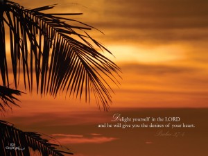 Psalm 37:4 – Delight Wallpaper