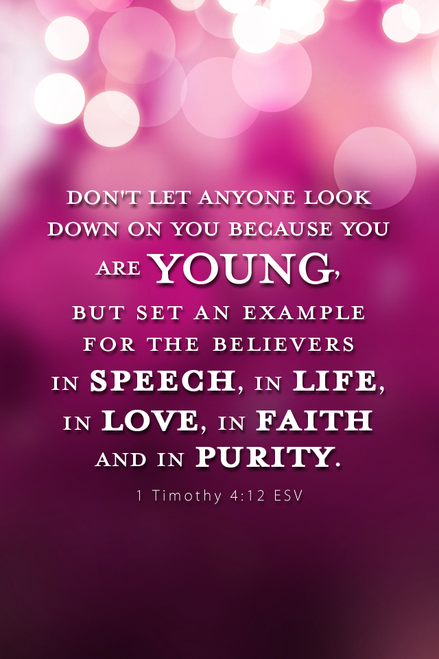 1 Timothy 4:12 – Believers christian wallpaper free download. Use on PC, Mac, Android, iPhone or any device you like.