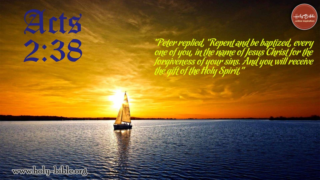 Acts 2:38 – Repent christian wallpaper free download. Use on PC, Mac, Android, iPhone or any device you like.
