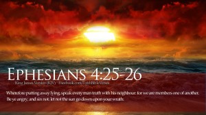 Ephesians 4:25-26 – Sin Not Wallpaper
