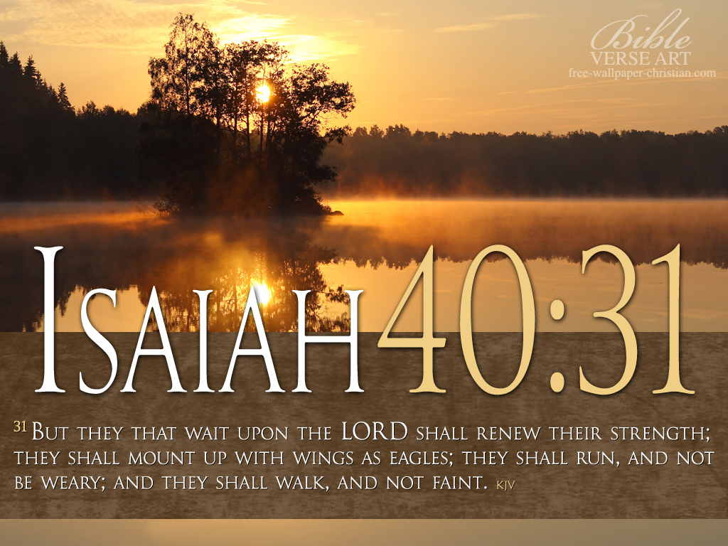 Isaiah 30:31 – Wait upon the Lord christian wallpaper free download. Use on PC, Mac, Android, iPhone or any device you like.
