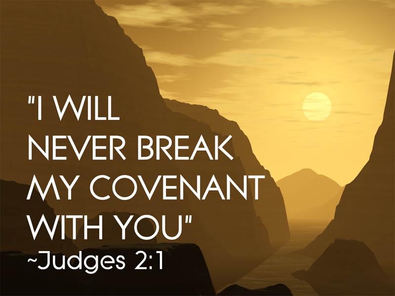 Judges 2:1 – My Covenant christian wallpaper free download. Use on PC, Mac, Android, iPhone or any device you like.