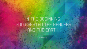Genesis 1:1 – The Beginning Wallpaper