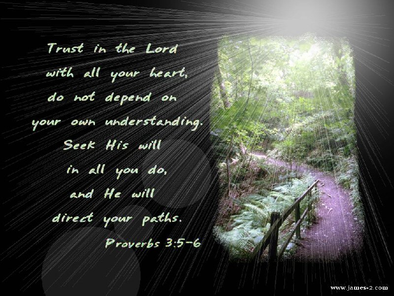 Proverbs 3:5-6 #2 Wallpaper - Christian Wallpapers and Backgrounds
